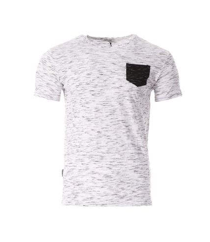 T-shirt Blanc Chiné Homme Paname Brothers - L