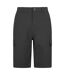 Mens delta stretch cargo shorts black Mountain Warehouse-1