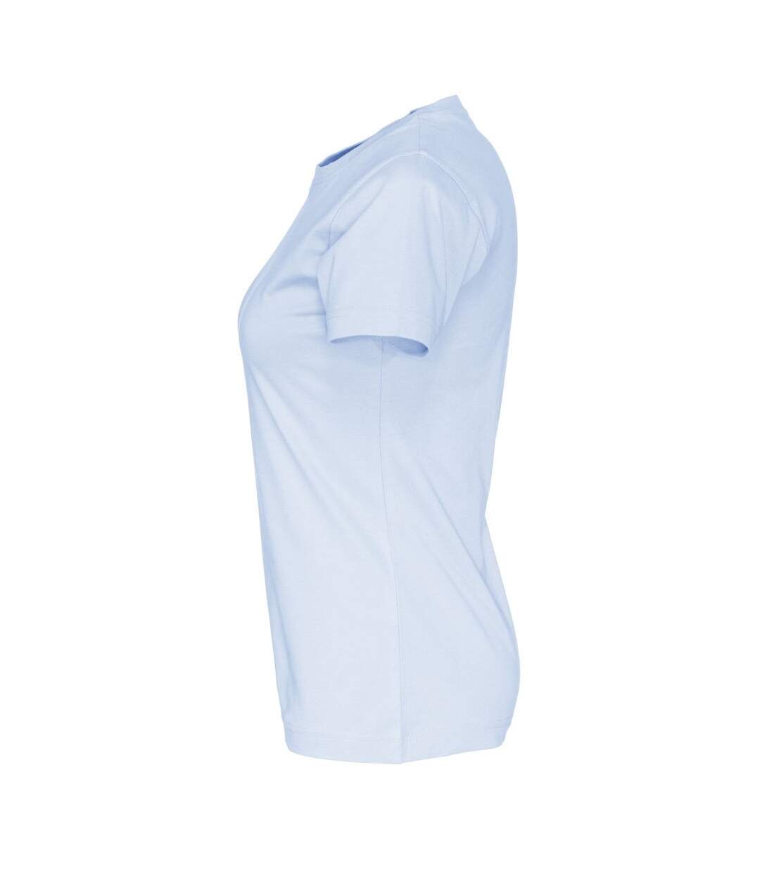 Womens/ladies organic t-shirt sky blue Cottover-3