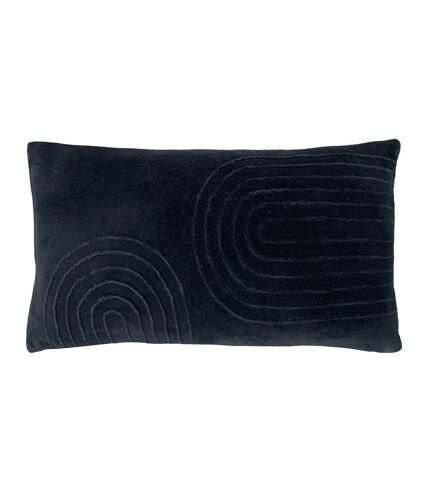 Furn Mangata Velvet Rectangular Throw Pillow Cover (Black) (One Size)