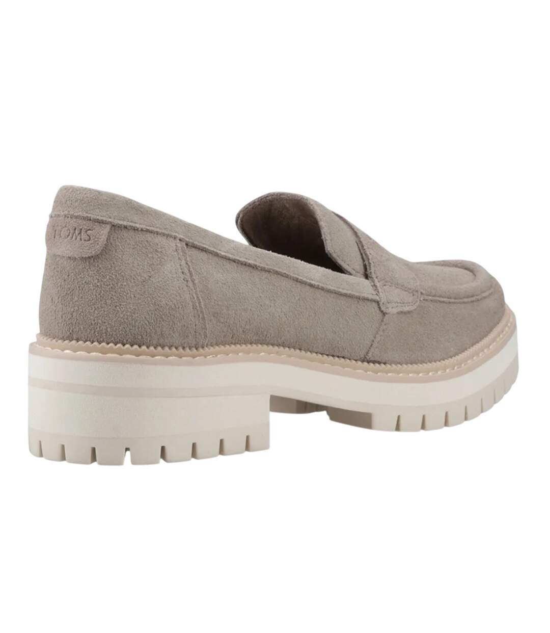 Womens/ladies Cara Leather Loafers Dune Toms-2