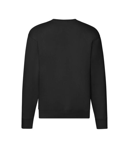 Mens Premium Set-in Sweatshirt Black Fruit Of The Loom