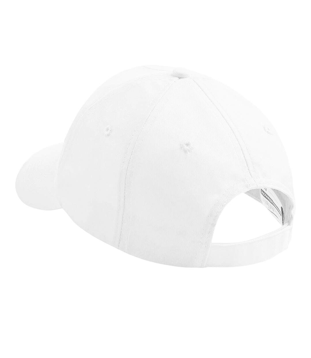 Casquette de baseball 100% coton enfant unisexe blanc Beechfield-2