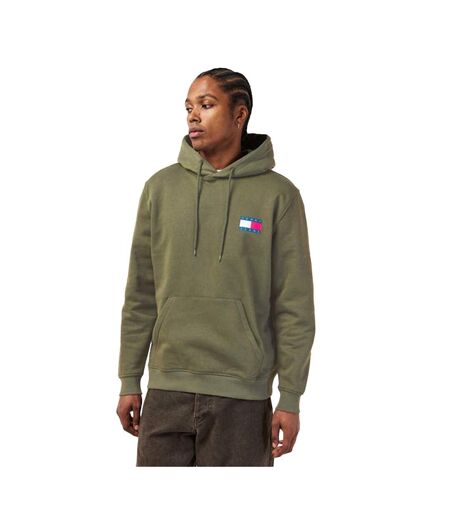 Mens Essential Cotton Hoodie Pewter Tommy Jeans