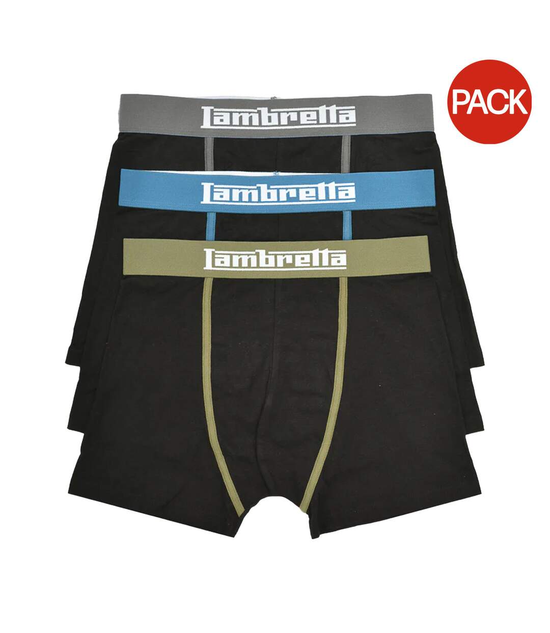 Boxers Classic Homme Noir Lambretta-1