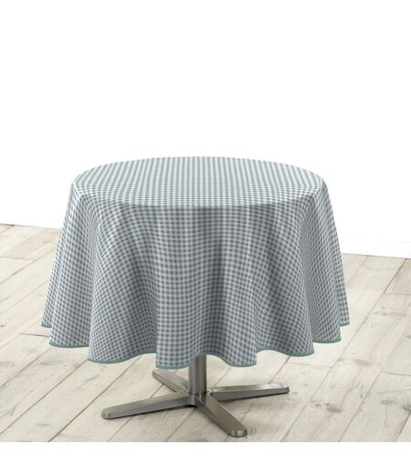Nappe Ronde Mini Vichy 160cm Vert Sauge