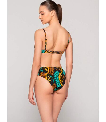 Bas maillot slip de bain 5cm plissé EMERALD Luna Splendida