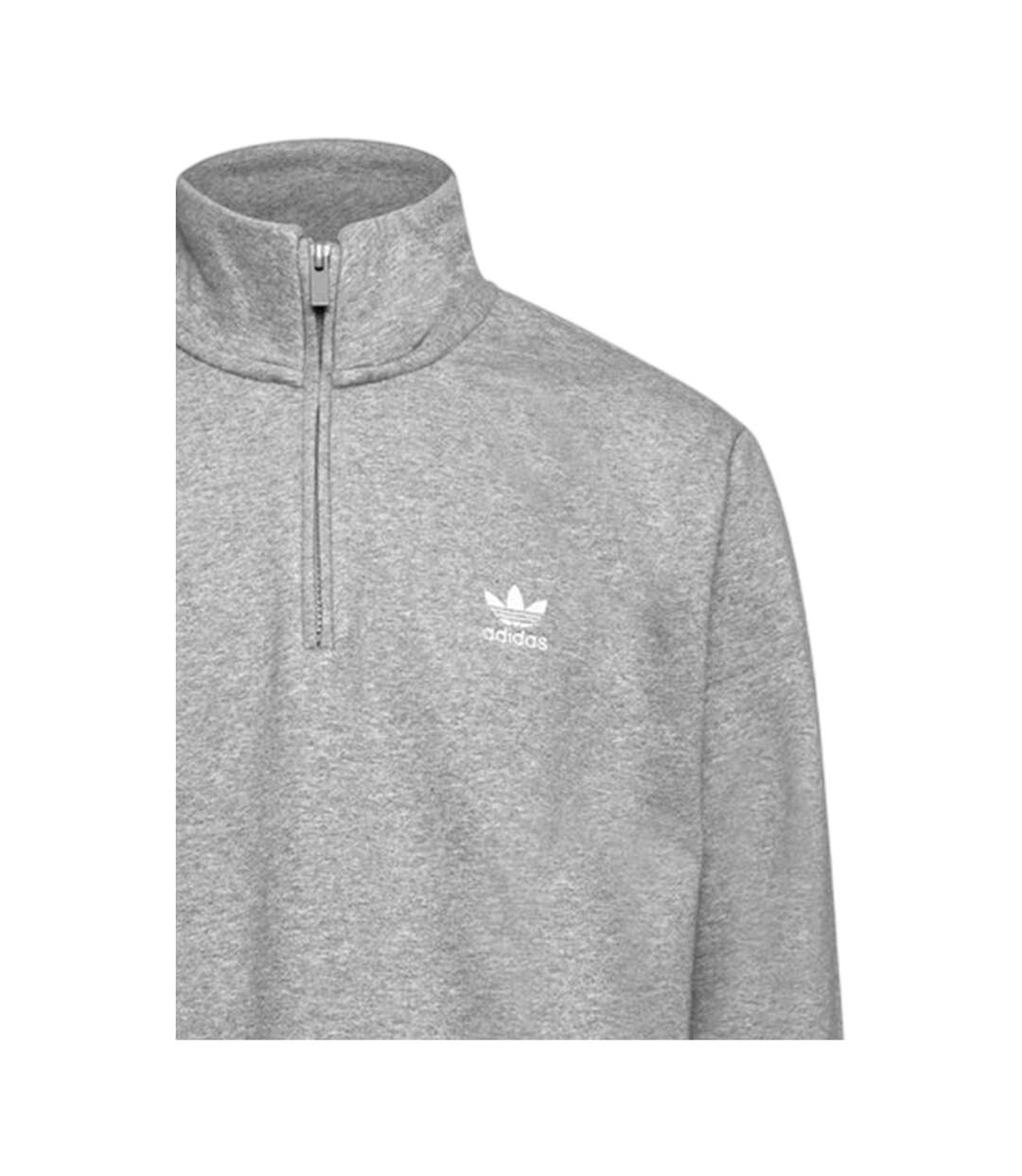 Mens Originals Trefoil Logo Sweatshirt Grey Heather Adidas-3