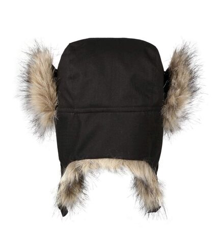 Regatta Mens Faux Fur Trapper Hat (Black)