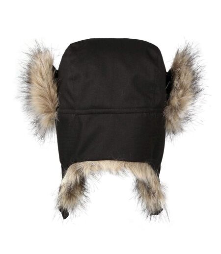 Regatta Mens Faux Fur Trapper Hat (Black) - UTRG7169