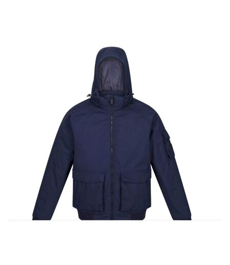 Mens Faizan Hooded Waterproof Jacket Navy Regatta