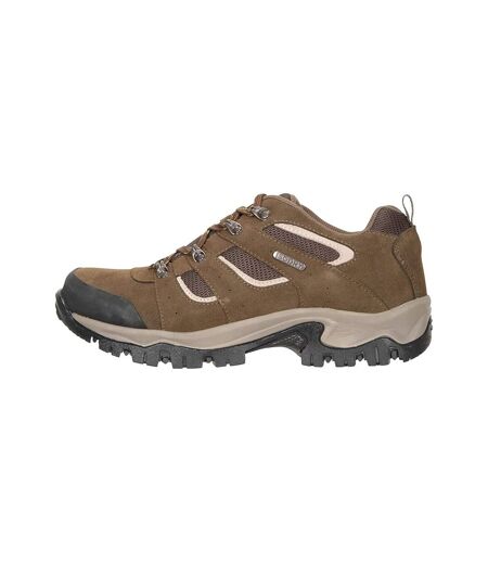 Mountain Warehouse Mens Voyage Suede Waterproof Walking Shoes (Brown) - UTMW1123