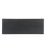 Lot de 6 Assiettes Longues Ardoise 30cm Gris-1