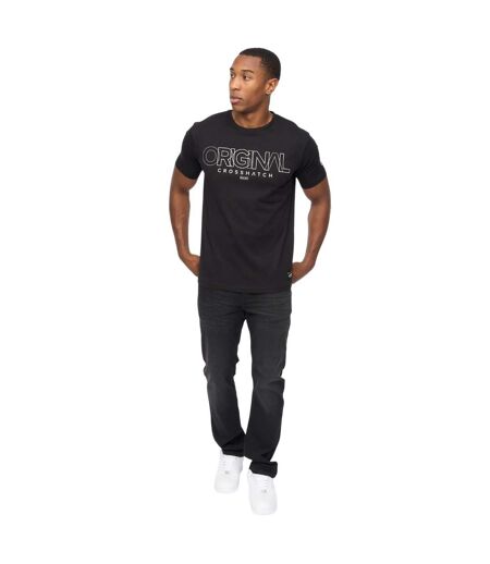 Mens Carrimoore T-shirt Black Crosshatch