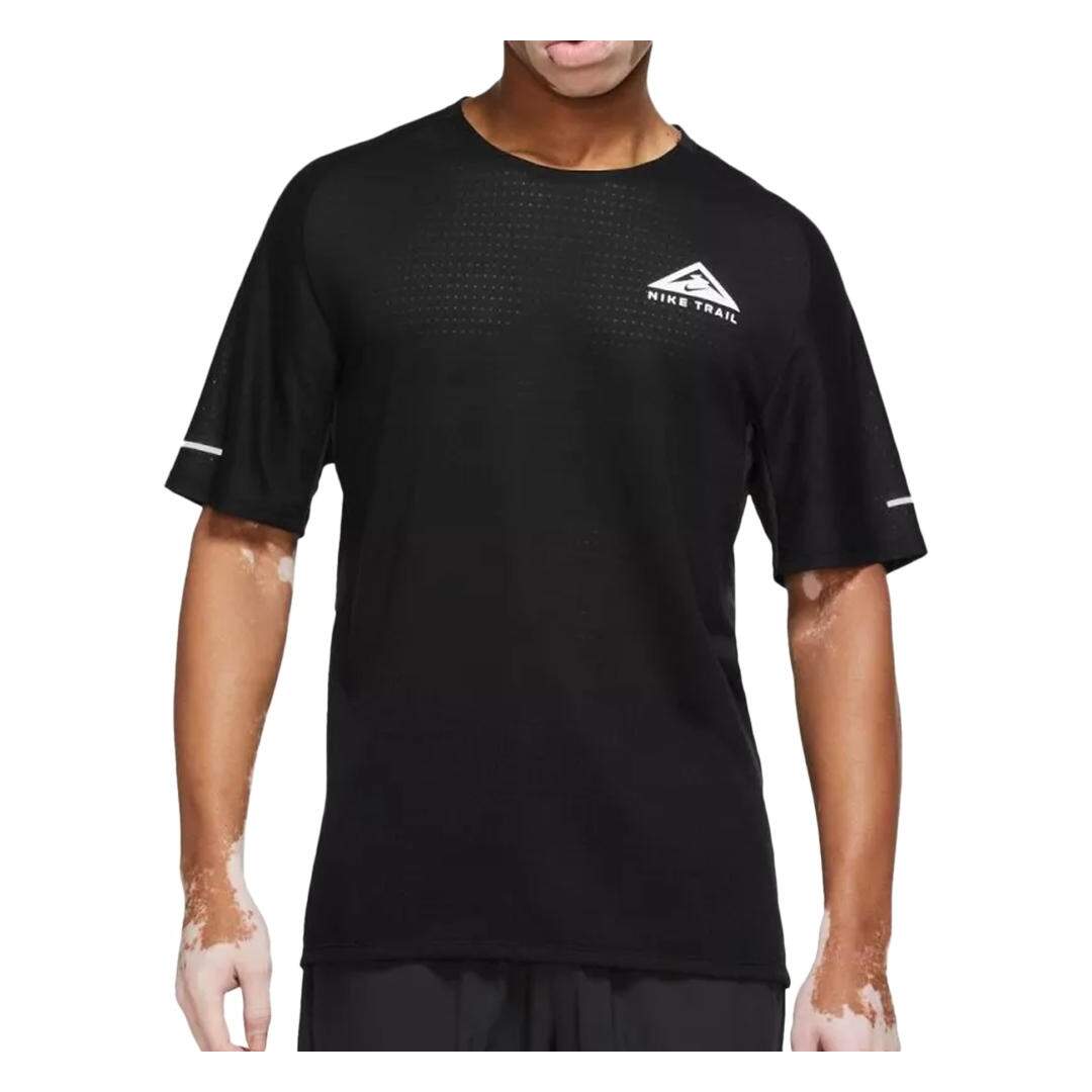 T-shirt Noir Homme Nike Trail - L-1