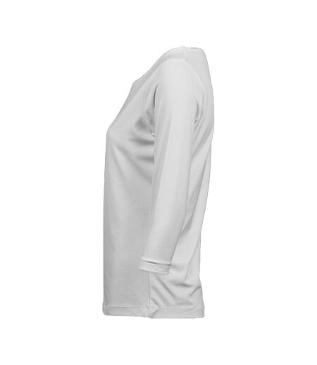 T-shirt Manches ¾ Femme Blanc Tee Jays