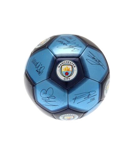 Manchester City FC - Ballon de foot CITY (Bleu ciel / Bleu marine) (Taille 5) - UTBS3680