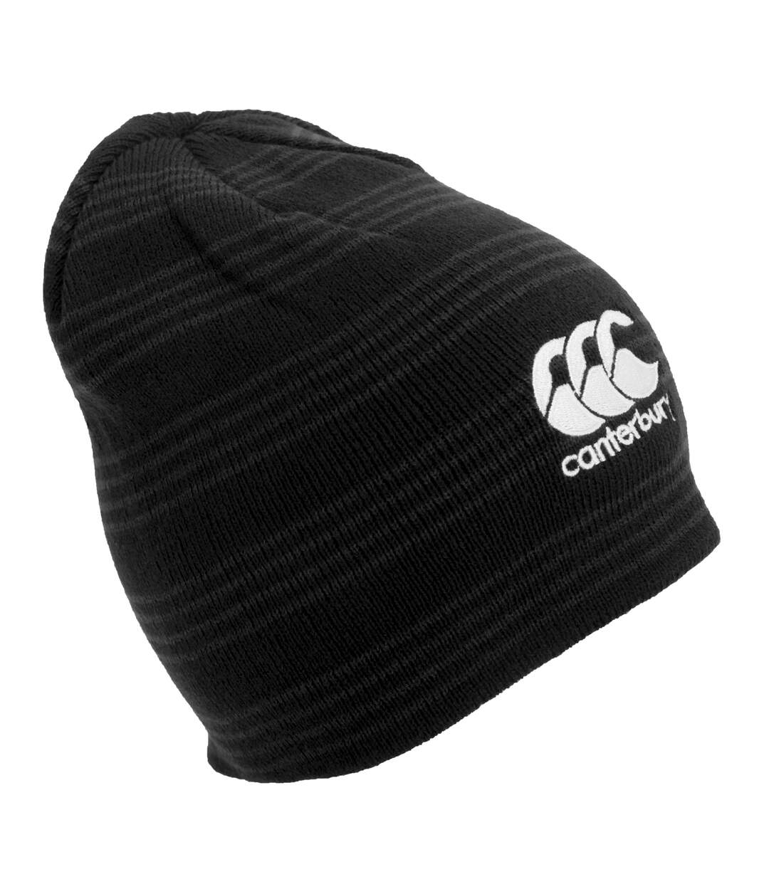 Canterbury Team Mens Winter Beanie Hat (Black/White)