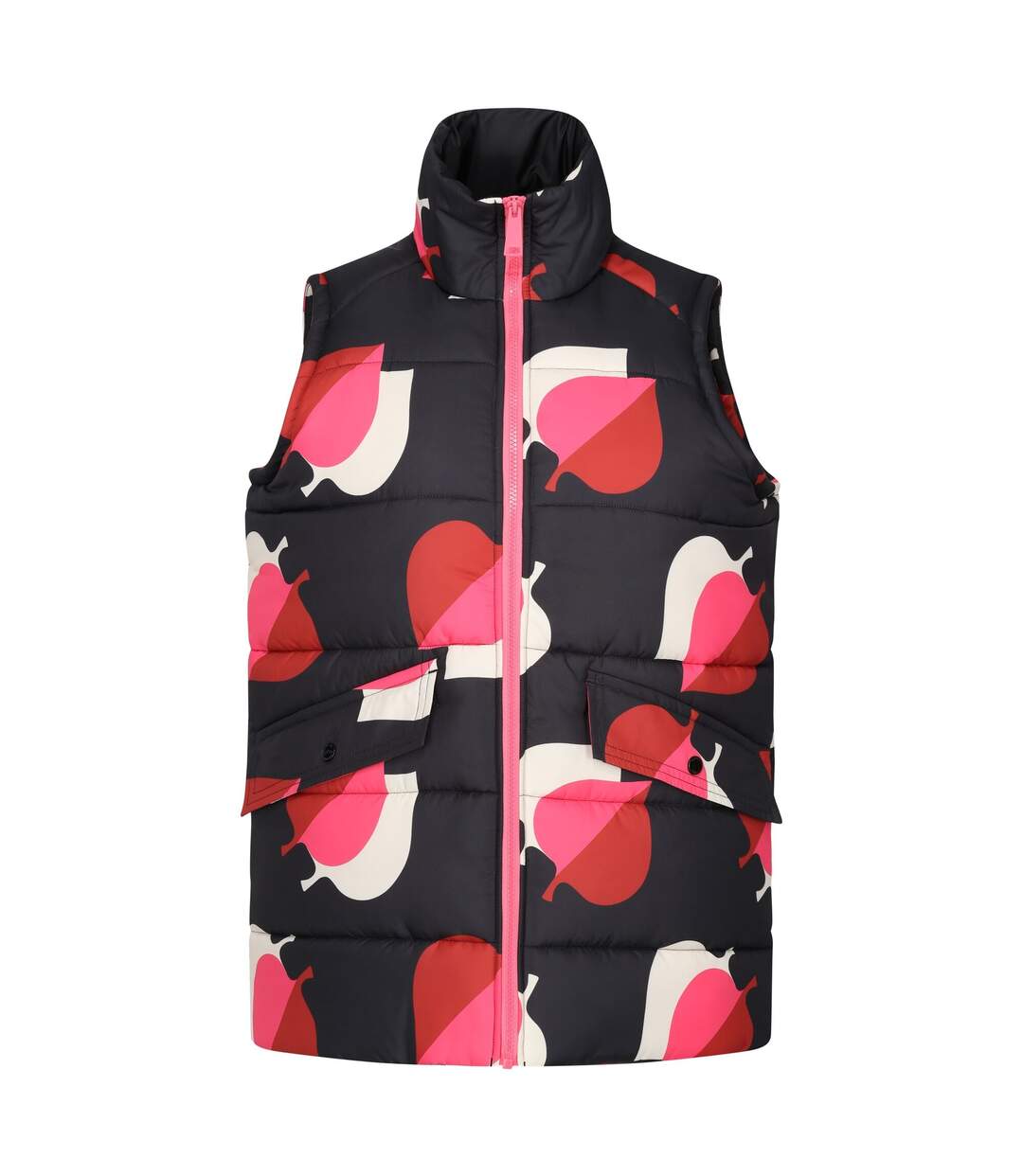 Womens/ladies orla kiely elm leaf gilet shadow/pink Regatta-1