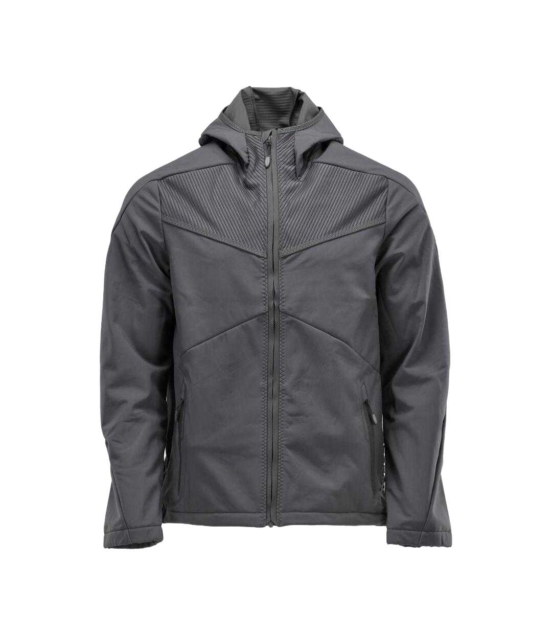 Mens Customised Soft Shell Jacket Stone Grey Mascot-1