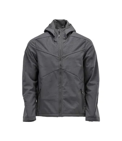 Mens Customised Soft Shell Jacket Stone Grey Mascot