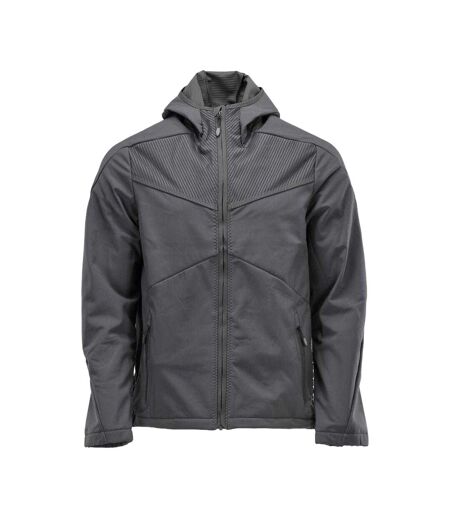 Mens Customised Soft Shell Jacket Stone Grey Mascot