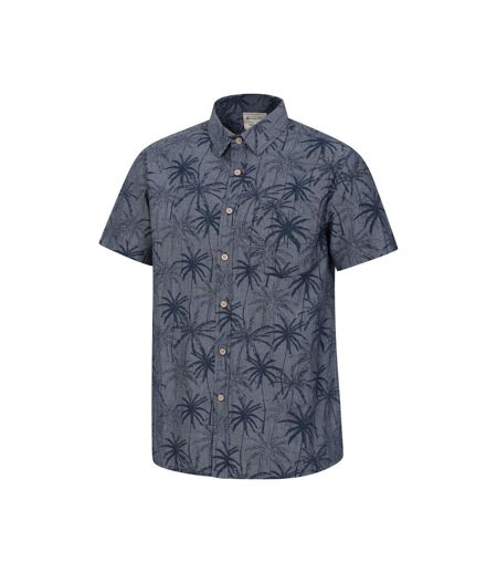 Mountain Warehouse Mens Tropical Palm Tree Shirt (Dark Blue) - UTMW2709