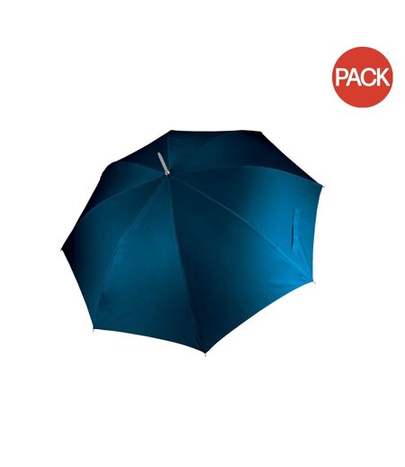 Kimood Unisex Auto Opening Golf Umbrella (Pack of 2) (Navy) (One Size) - UTRW7021