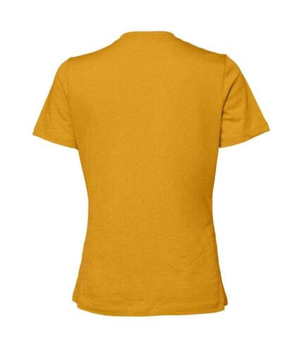 T-shirt femme jaune foncé Bella + Canvas