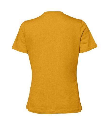 T-shirt femme jaune foncé Bella + Canvas