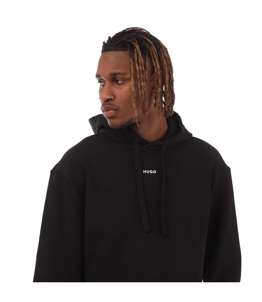 Sweat À Capuche Dapo Homme Noir Hugo-4
