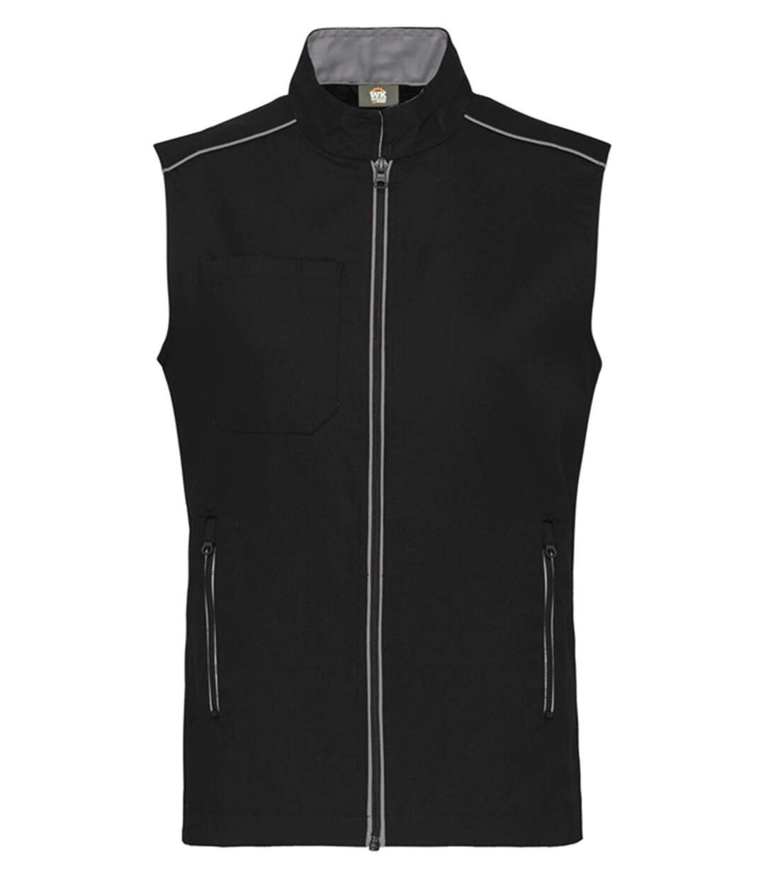 Gilet sans manches DayToDay - Homme - WK6148 - noir et gris silver