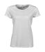T-shirt manches courtes Femme - manches enroulées - 5063 - blanc