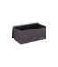 Pouf & Rangement Classy 76cm Gris Foncé-3