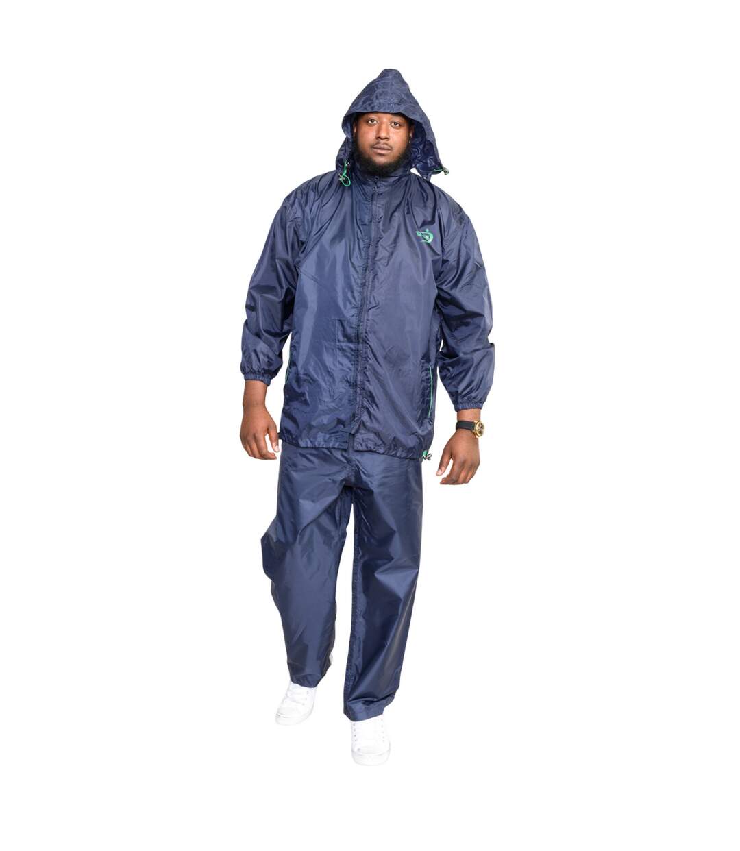 Mens d555 elba packaway kingsize over trousers navy Duke-3