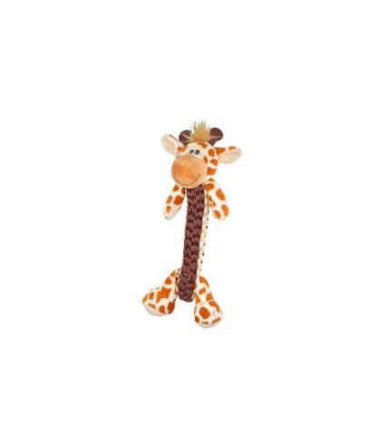 Peluche pour Chien Girafe 34cm Marron