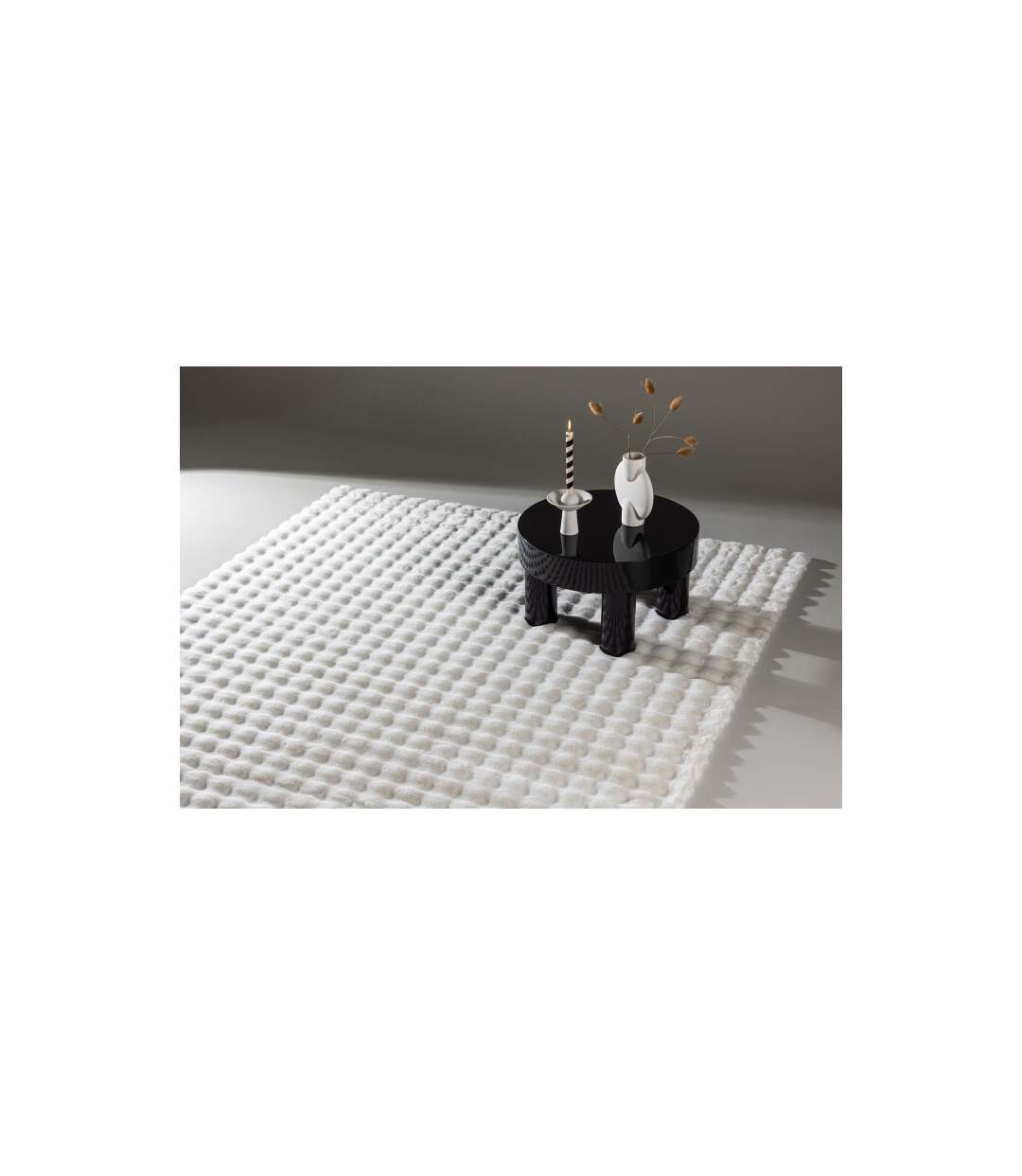 Tapis Imitation Fourrure Novis 200x290cm Blanc-4