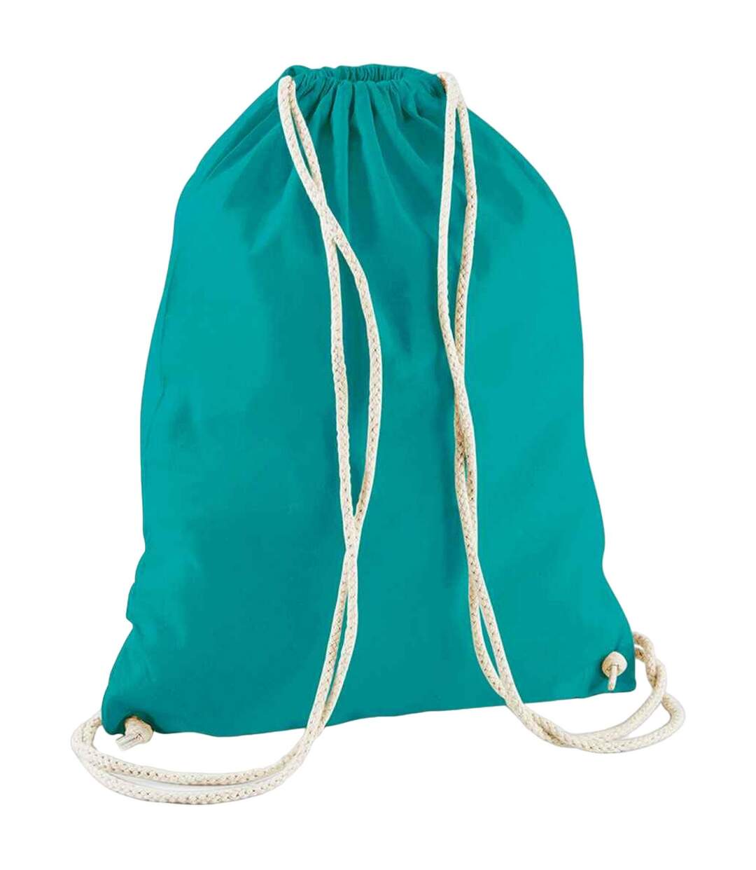 Cotton Drawstring Bag One Size Emerald Westford Mill-1