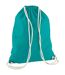 Cotton Drawstring Bag One Size Emerald Westford Mill-1
