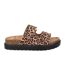 Sandales Motif/style Léopard Femme Beige Noir Biba-1