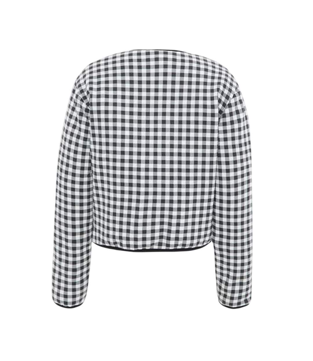 Womens/ladies Gingham Jacket Monochrome I Saw It First-3