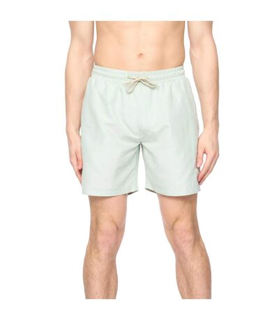 Mens Wabasso Swim Shorts Mint Crosshatch