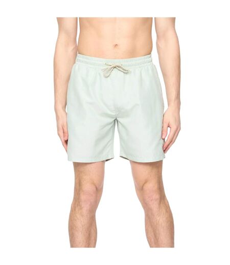 Mens Wabasso Swim Shorts Mint Crosshatch