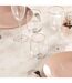 Nappe Jacquard Imprimé Flocons 140x240cm Naturel-4