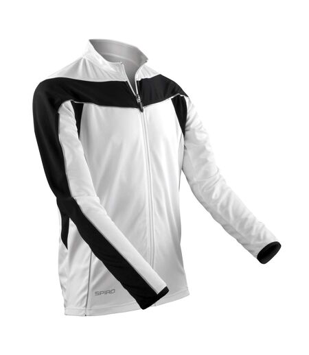 Haut bikewear performance homme blanc / noir Spiro