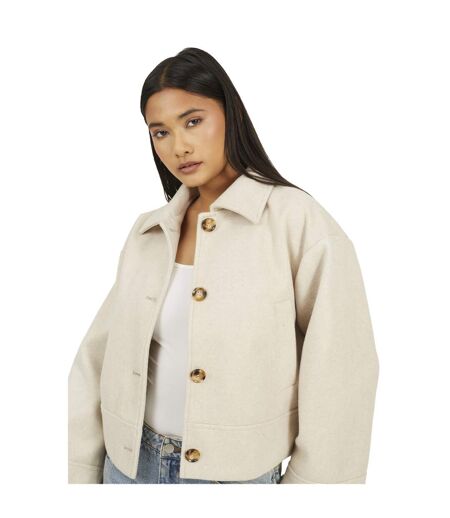 Veste Femme Beige Chiné Brave Soul