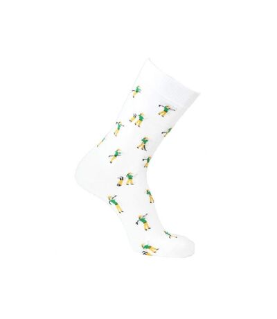 LES LIMOUSINES Chaussettes Homme Coton GOLF Blanc