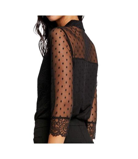 Chemise Noire Femme Morgan Defl - L