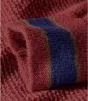 Men's Burgundy Merino Wool Knit Jumper Atlas For Men