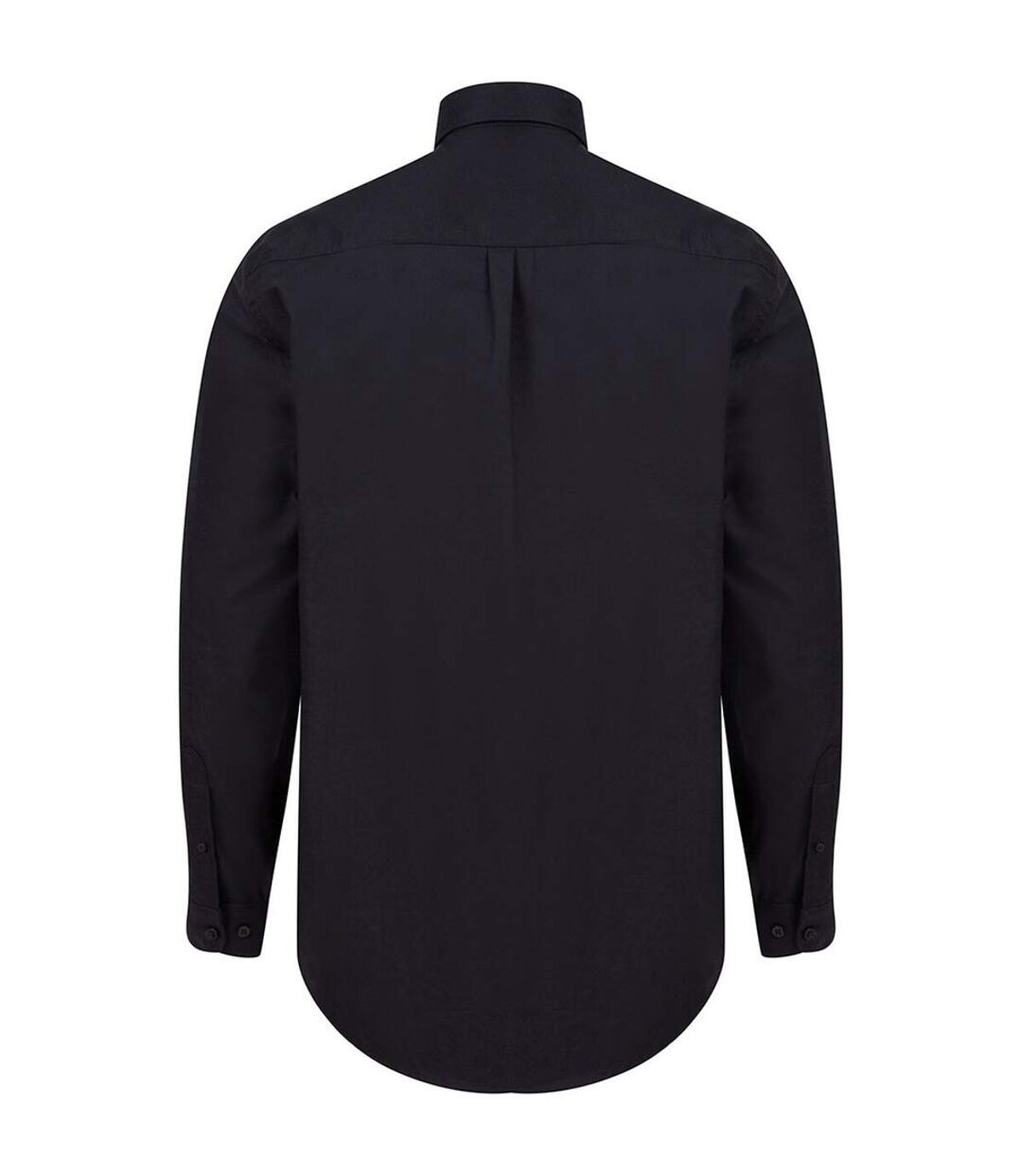 Henbury Mens Modern Long Sleeve Classic Fit Oxford Shirt (Black) - UTPC4011